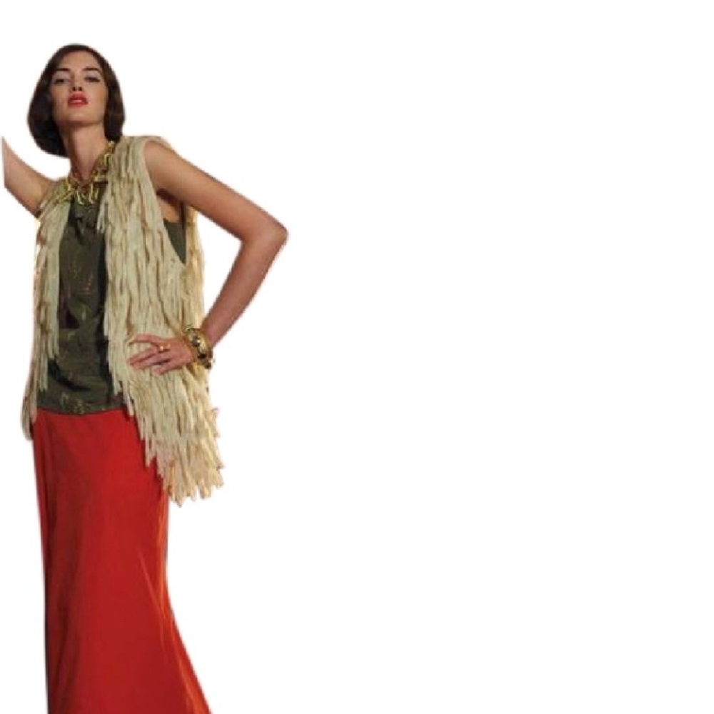 Anthropologie Fringe Vest